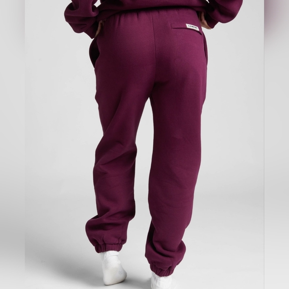 🥰2 Pc SeT ❤️NIP❤️ Comfrt TRAVEL ESSENTIALS HOODIE & PANTS S/M Plum - Picture 13 of 16